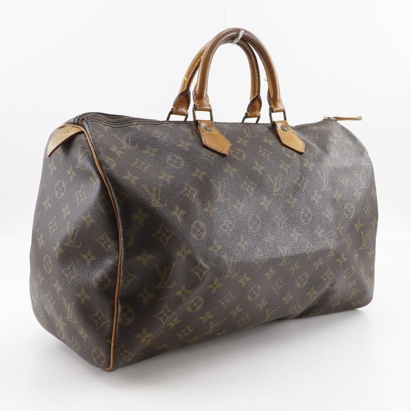 Louis Vuitton Speedy 40 Vintage M41522 Monogram Canvas Brown 812 Unisex Boston