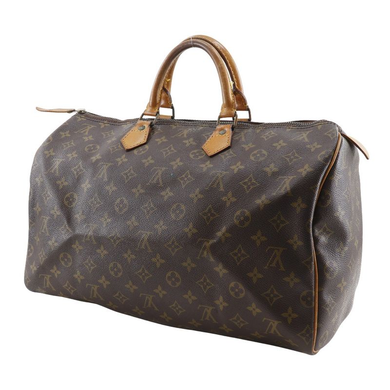Louis Vuitton Speedy 40 Vintage M41522 Monogram Canvas Brown 812 Unisex Boston