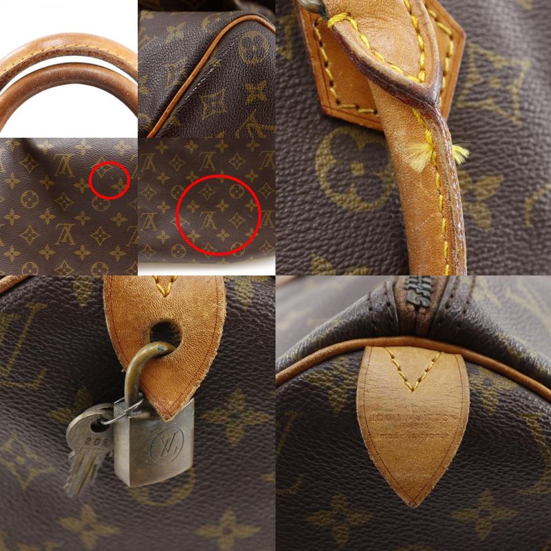 Louis Vuitton Speedy 40 Vintage M41522 Monogram Canvas Brown 812 Unisex Boston