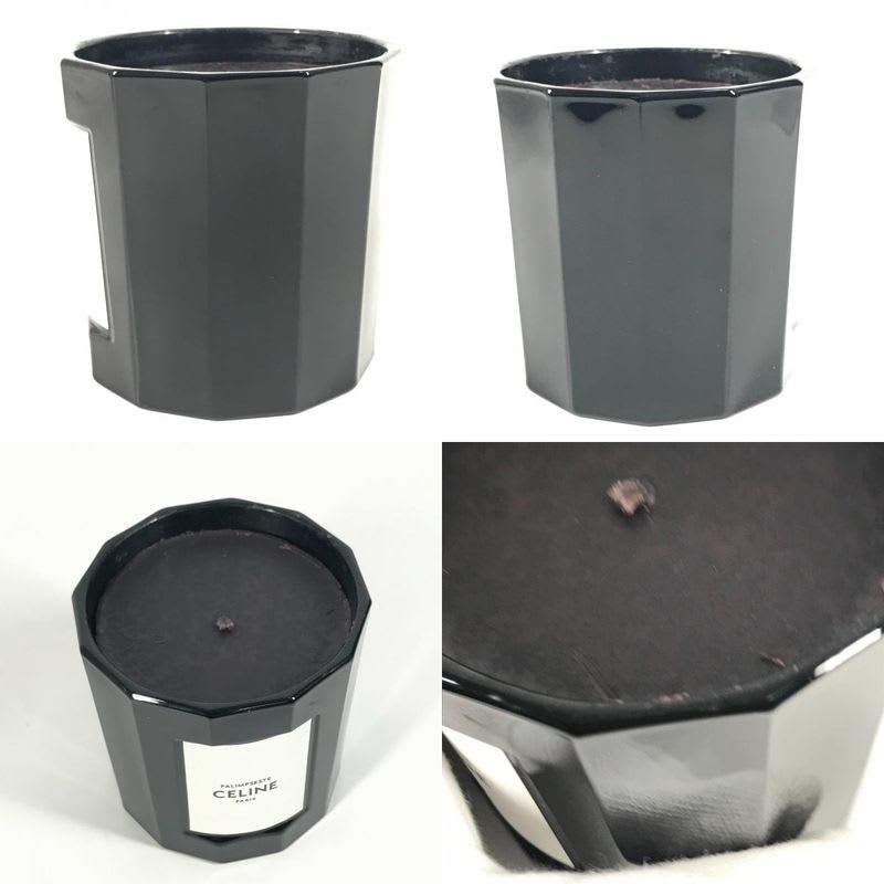 Celine Miscellaneous Goods Candle Set Pottery Black