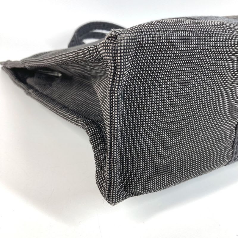 Hermes Handbag Herline MM Canvas Gray