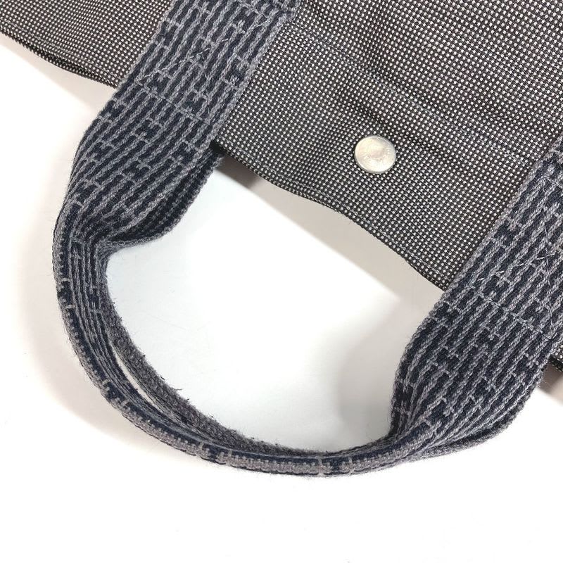 Hermes Handbag Herline MM Canvas Gray