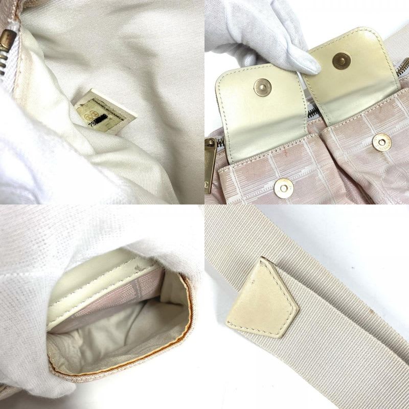Chanel Body Bag Waist Pouch Nylon Pink