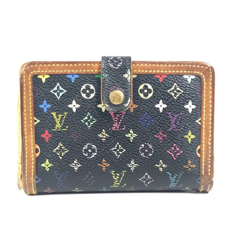 Louis Vuitton Bifold Wallet Porte Monet Bier Viennois M92988 Monogram Multicolor