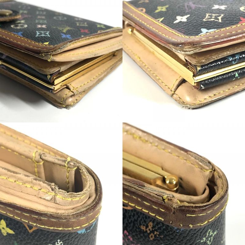 Louis Vuitton Bifold Wallet Porte Monet Bier Viennois M92988 Monogram Multicolor