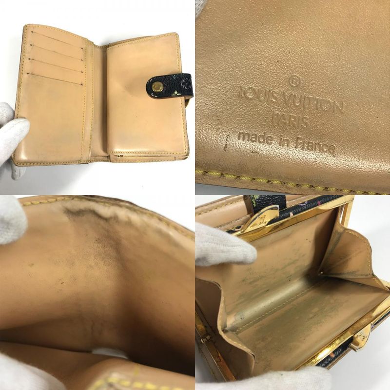 Louis Vuitton Bifold Wallet Porte Monet Bier Viennois M92988 Monogram Multicolor