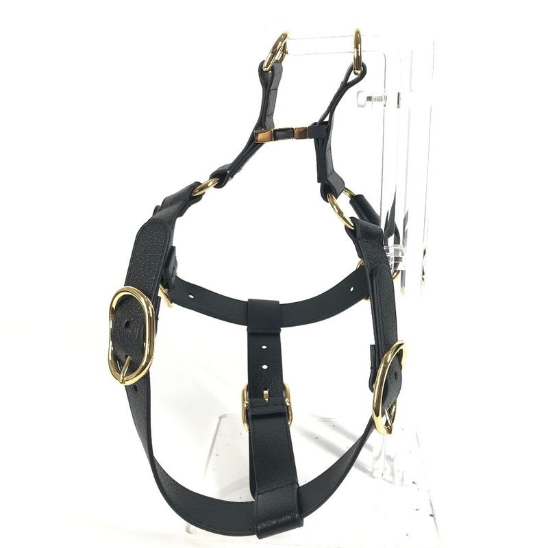 Gucci Miscellaneous Pet Harness Leather Black