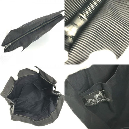 Hermes Pouch Her Line Cotton Gray