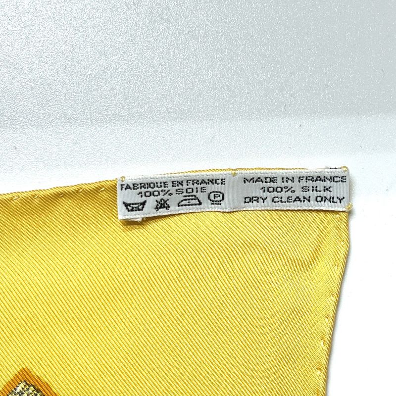 Hermes Scarf Chevaux de Trait YAMA SILK Orange