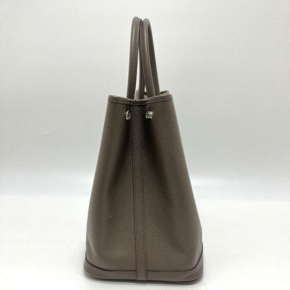 Hermes Tote Bag Garden Party 36 Vaux Epson Gris Etan Gray