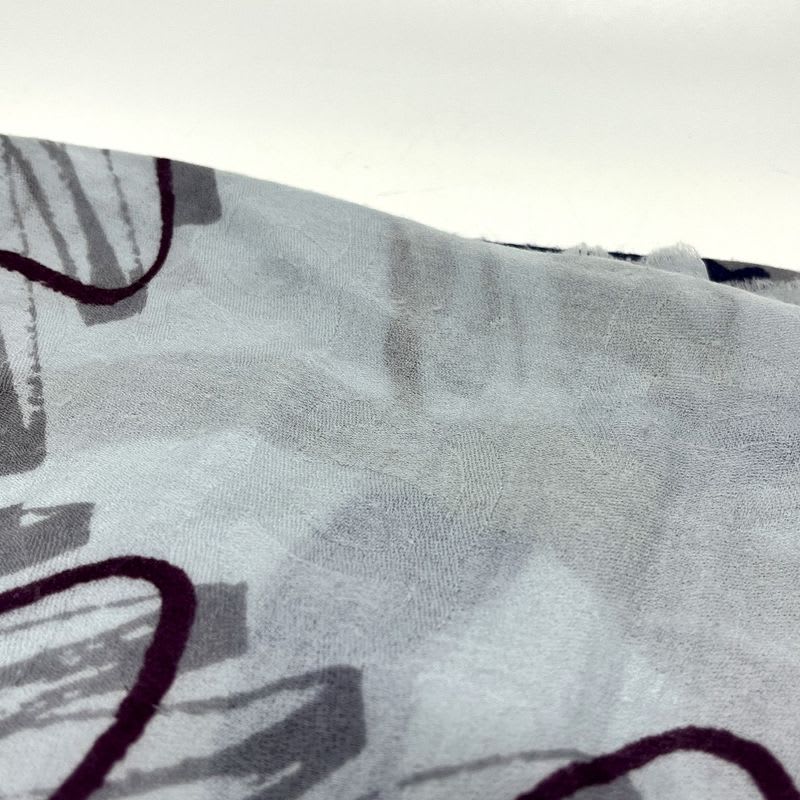 Chanel Shawl No5 Perfume Cashmere Blue