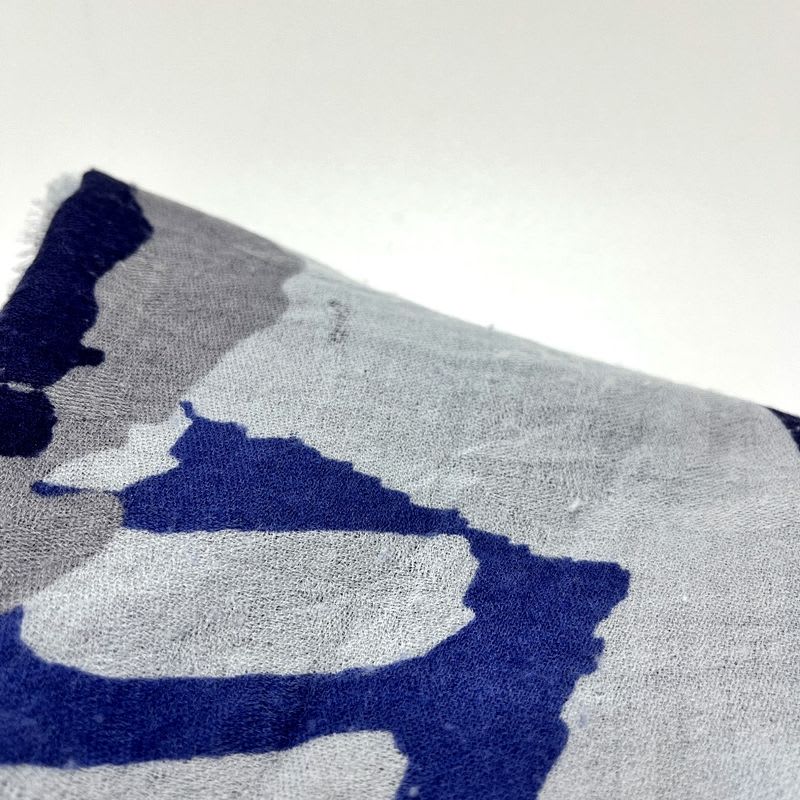 Chanel Shawl No5 Perfume Cashmere Blue