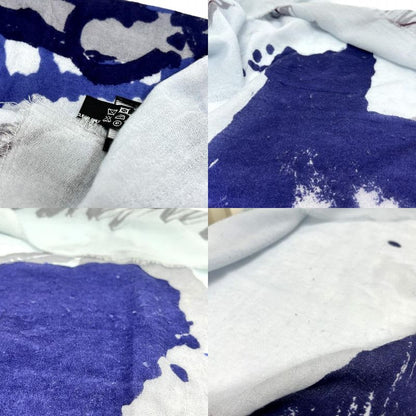 Chanel Shawl No5 Perfume Cashmere Blue