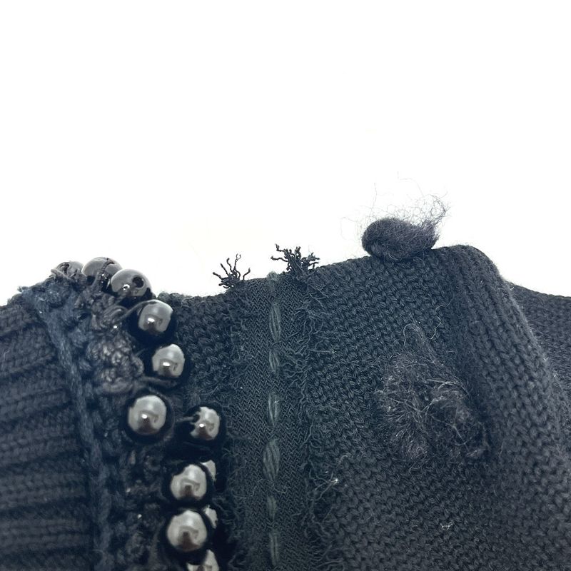 Chanel Dress Bijou Decoration P36973 Wool Black