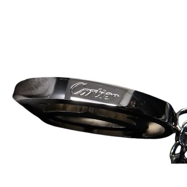 Cartier Key Holder 2 C Silver Metal Unisex