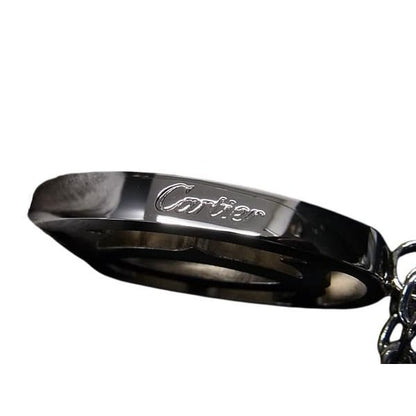 Cartier Key Holder 2 C Silver Metal Unisex