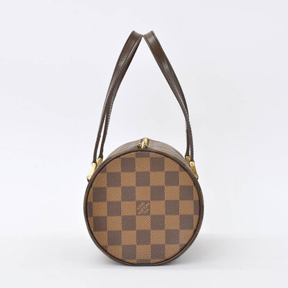 Louis Vuitton Handbag Drum Shape Tubular Damier Papillon 26 Brown Gold — view 4