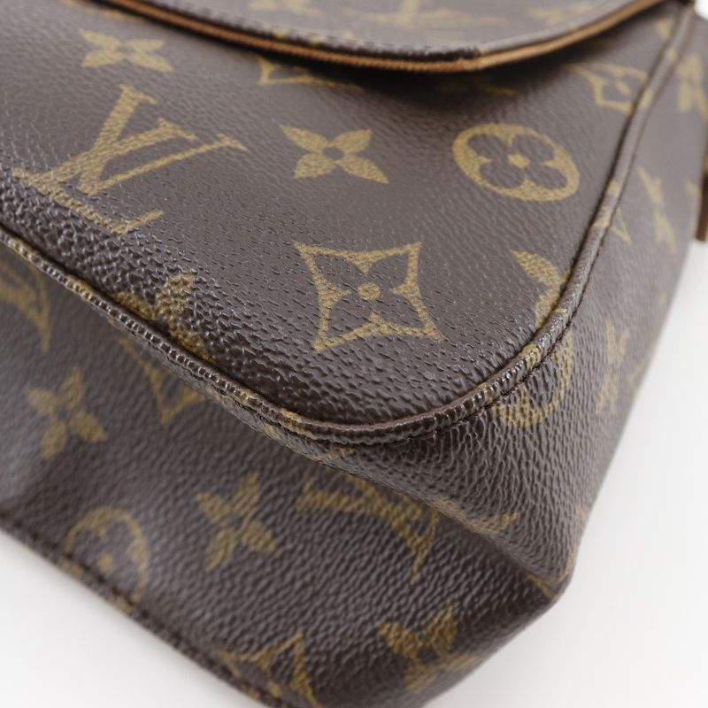 Louis Vuitton Mini Looping M51147 Monogram Canvas Brown Mi1002 Women's Shoulder