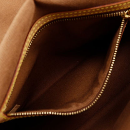 Louis Vuitton Mini Looping M51147 Monogram Canvas Brown Mi1002 Women's Shoulder