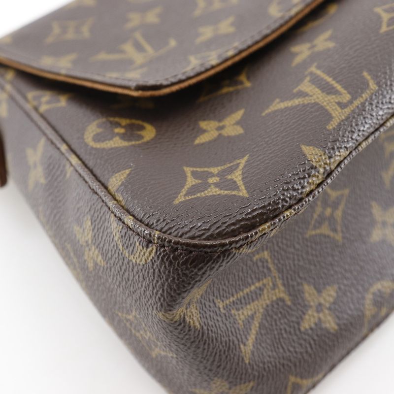 Louis Vuitton Mini Looping M51147 Monogram Canvas Brown Mi1002 Women's Shoulder