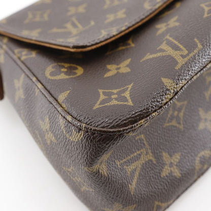 Louis Vuitton Mini Looping M51147 Monogram Canvas Brown Mi1002 Women's Shoulder