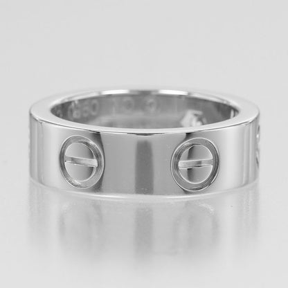 Cartier Love Classic Model Pt950 Platinum Diamond No 7 Women's 10.6 g Ring