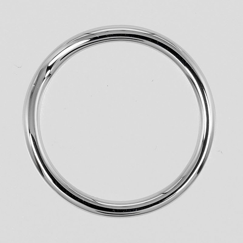 Tiffany & Co Curved Band Pt950 Platinum No 8 Women's 3.3 g Ring