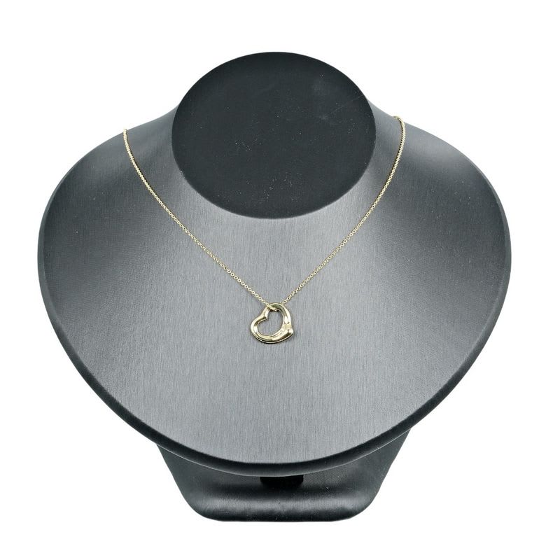 Tiffany & Co Open Heart 18K Yellow Gold Women's 4.25g Necklace
