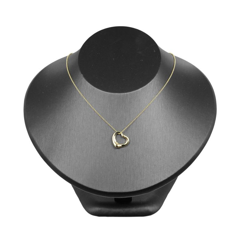 Tiffany & Co Open Heart 18K Yellow Gold Women's 4.35g Necklace