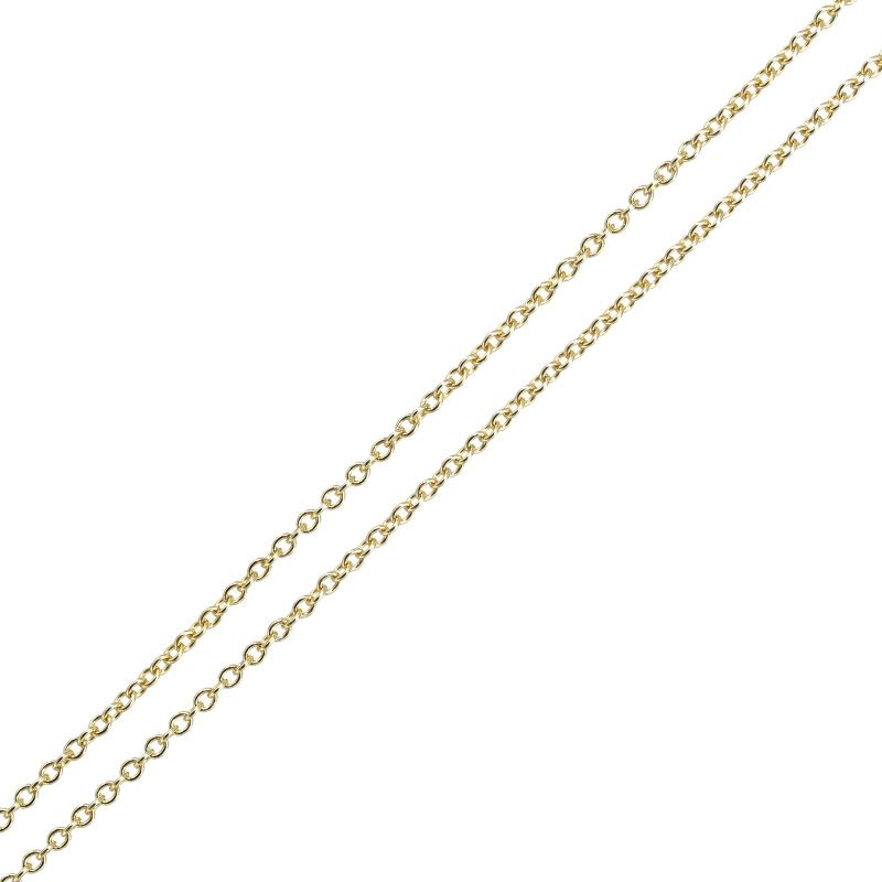 Tiffany & Co Open Heart 18K Yellow Gold Women's 4.35g Necklace