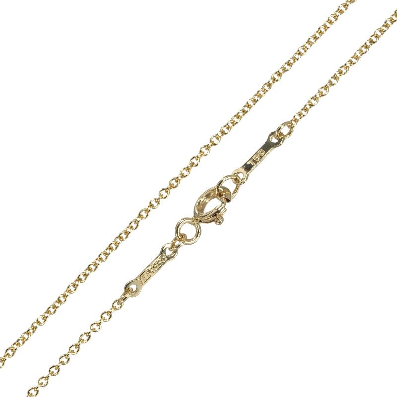 Tiffany & Co Open Heart 18K Yellow Gold Crystal Women's 4.28g