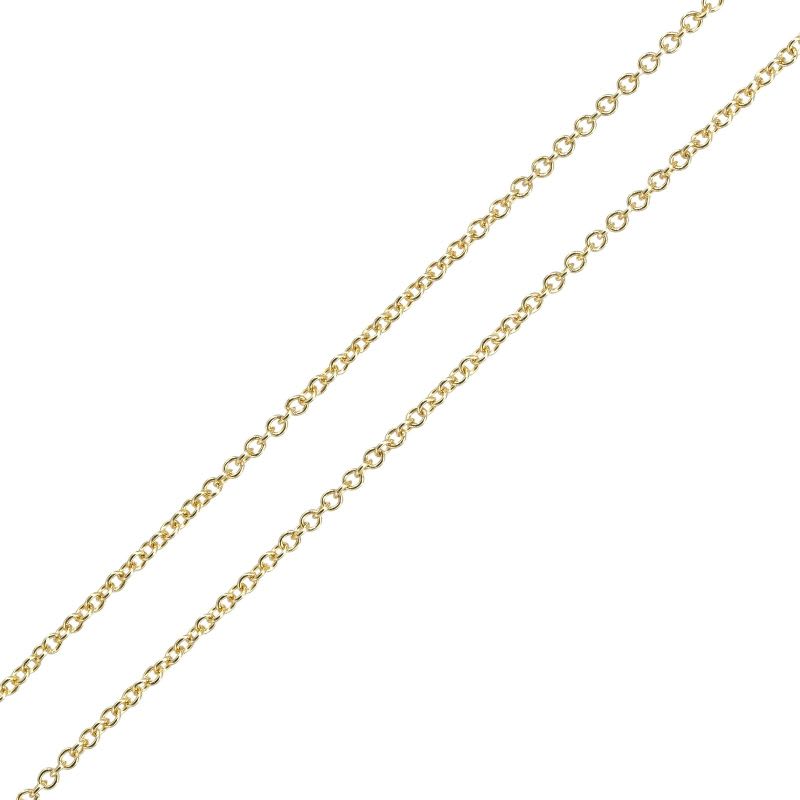 Tiffany & Co Open Heart 18K Yellow Gold Crystal Women's 4.28g