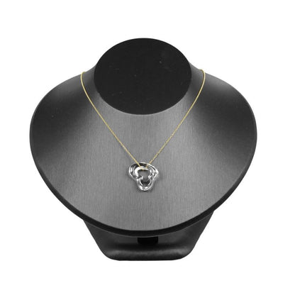 Tiffany & Co Open Heart 18K Yellow Gold Crystal Women's 4.28g