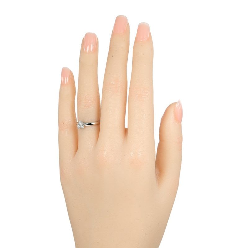 Tiffany & Co Aria Pt950 Platinum Diamond No 8 Women's 3.7 g Ring