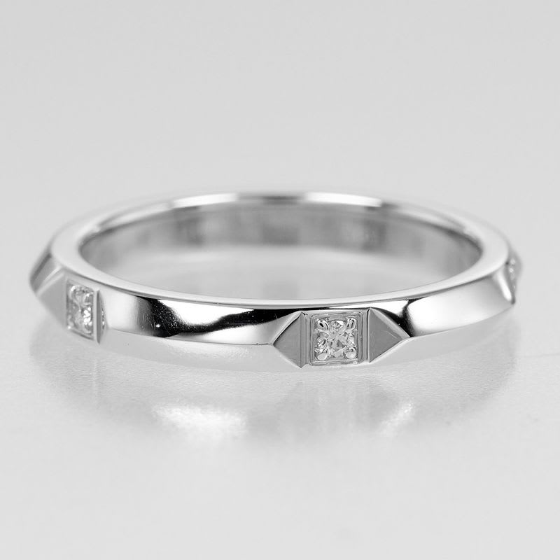 Tiffany & Co True Pt950 Platinum Diamond Size 7.5 Women's 4.4