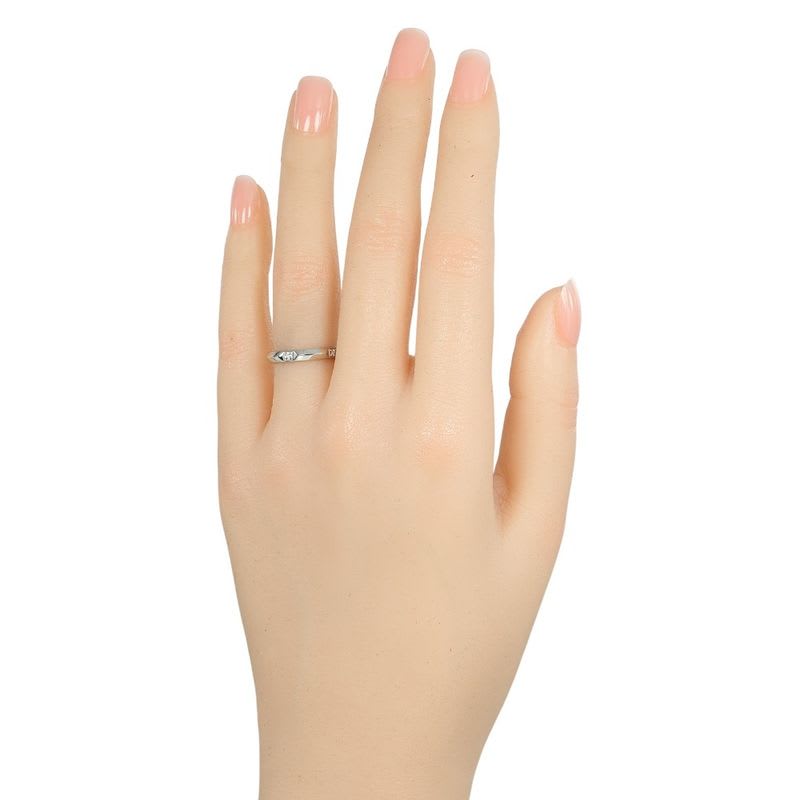 Tiffany & Co True Pt950 Platinum Diamond Size 7.5 Women's 4.4