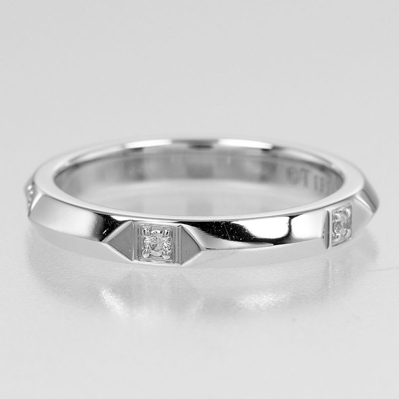 Tiffany & Co True Pt950 Platinum Diamond Size 7.5 Women's 4.4