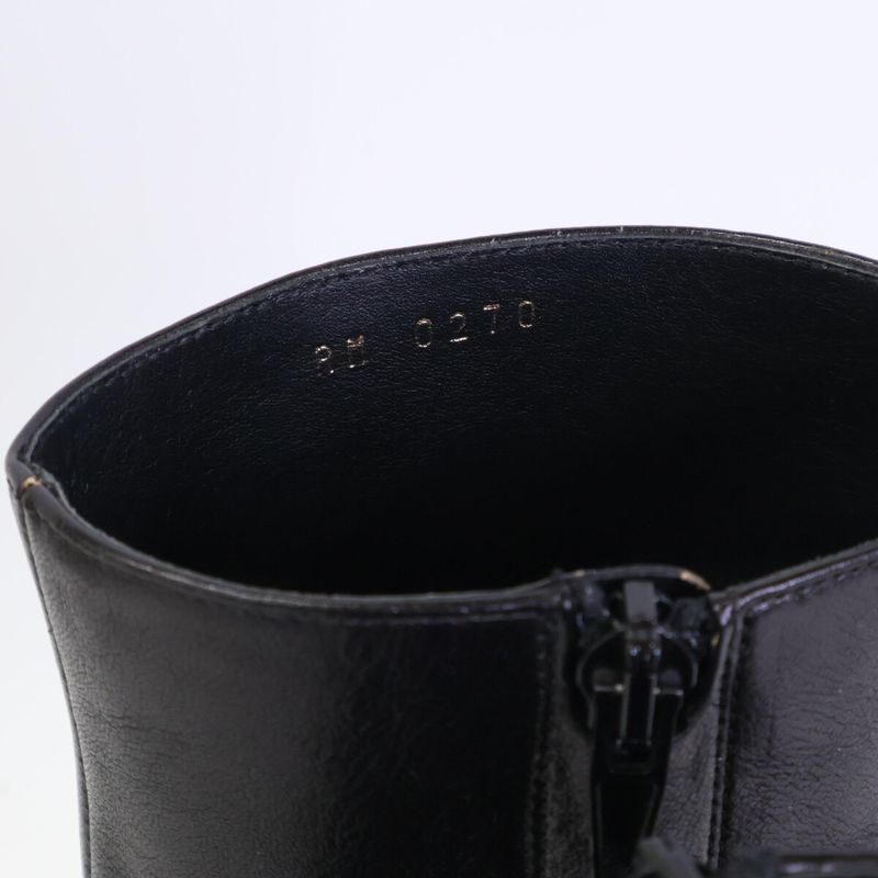 Celine Triomphe Hardware Claude Ankle Boots/chunky Heel Short Boots 38