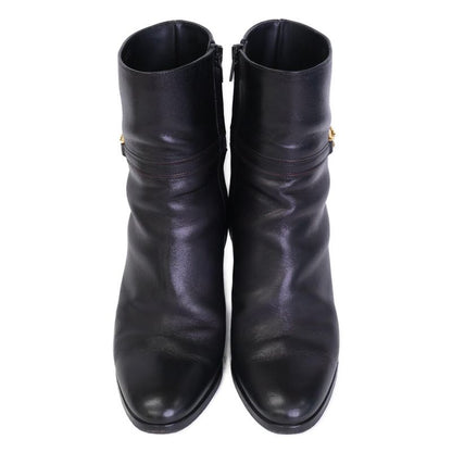 Celine Triomphe Hardware Claude Ankle Boots/chunky Heel Short Boots 38