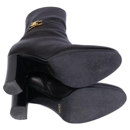 Celine Triomphe Hardware Claude Ankle Boots/chunky Heel Short Boots 38