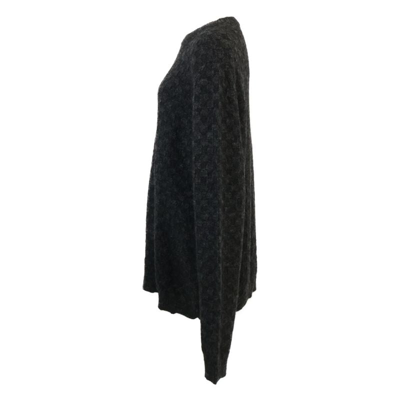 Louis Vuitton Wool Damier Pattern Long Sleeve Knit Sweater L