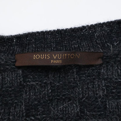Louis Vuitton Wool Damier Pattern Long Sleeve Knit Sweater L