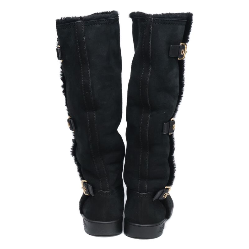 Louis Vuitton 3-belt Hardware Shearling Long Boots 36
