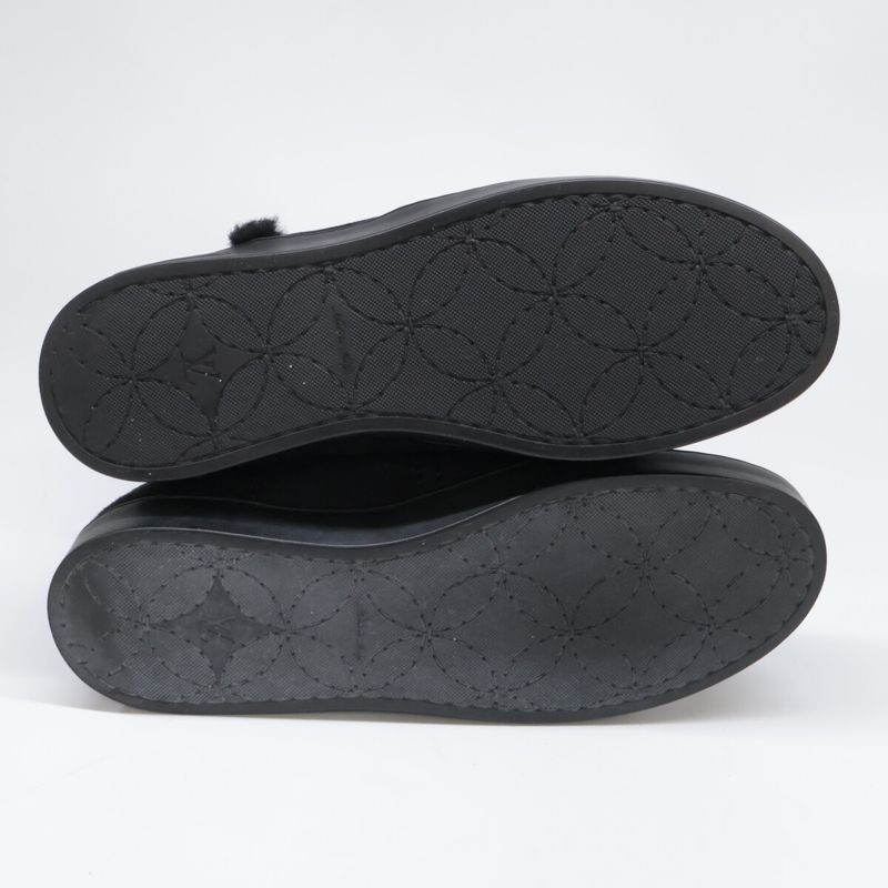 Louis Vuitton 3-belt Hardware Shearling Long Boots 36