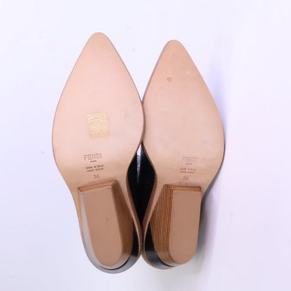 Fendi Similar Croco Shape Push Cut Walk Western Boots 36