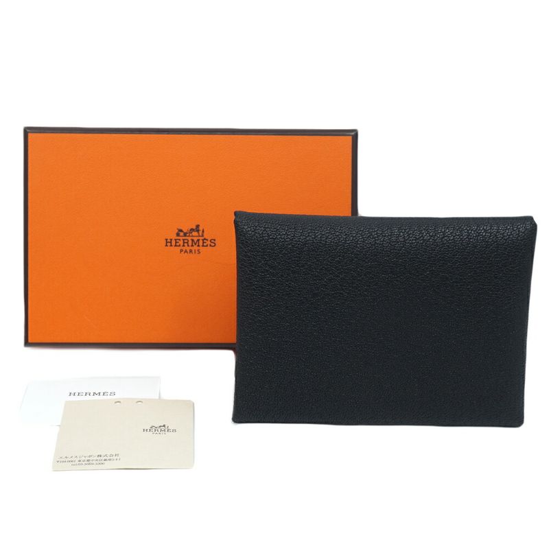 Hermes 082977ck Calvi Duo Coin Case K Engraved 2025 Manufactured