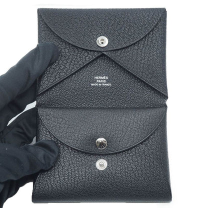 Hermes 082977ck Calvi Duo Coin Case K Engraved 2025 Manufactured