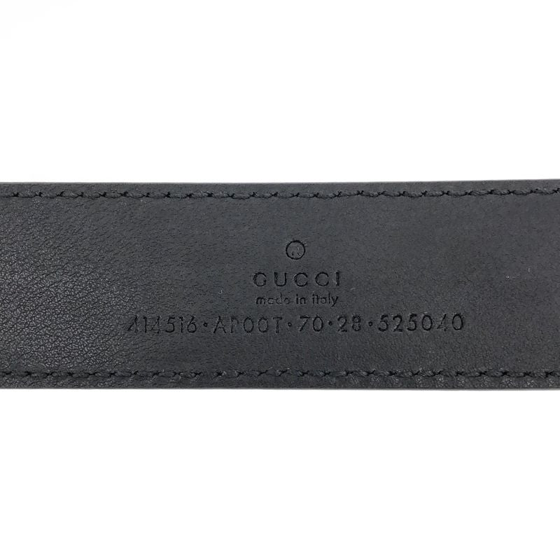 Gucci Double G Leather Belt 414516 Black 70