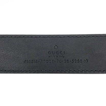 Gucci Double G Leather Belt 414516 Black 70