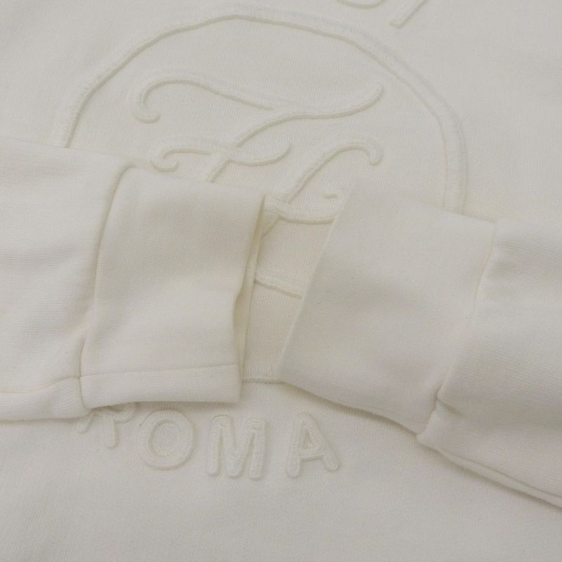 Fendi Cotton Logo Embroidery Sweat Tops Kids White 12 61102099 12